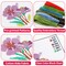 ZOIIWA 6PCS Flower Cross Stitch Kits for Beginners DIY Embroidery Kit for Kids Adults Christmas Birthday Gift Needlepoint Patterns with 2 Embroidery Hoops Craft Supplies